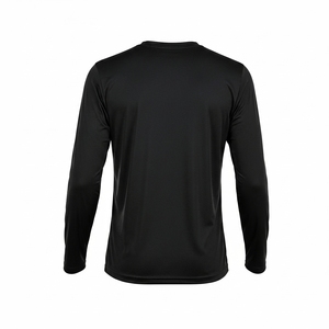 Camiseta de manga larga con cuello redondo para pickleball, unisex, transpirable, que absorbe la humedad, mezcla de algodón y poliéster, logotipo personalizado, ropa deportiva. - Product Image 5