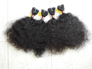 Cabello Humano Virgen Remy Indio Brasileño Seven Hills Pre-Adherido con Ondas Suaves, Tejido a Mano, Doble Trama, Grueso, 4 Onzas, Color Natural 60%+ - Product Image 2