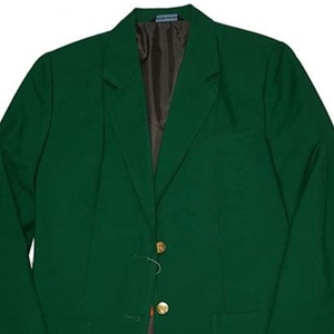 Blazer Verde de Poliéster para Mujer, Cuello de Solapa, Cierre de un Botón, Manga Larga, Antiarrugas, Largo Regular, para Otoño - Product Image 2