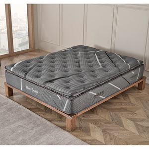 ที่นอนโรงแรมหรูรุ่นสีดำที่นอนสปริงมีกระเป๋าในห้องนอนที่มีความหนาแน่นสูง - Product Image 1