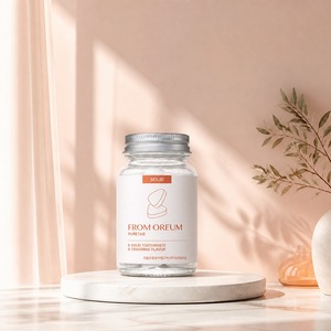 [FROM OREUM] Pasta de Dientes Sólida para Hoteles, Sabor Mandarina de Jeju, 60 Tabletas para Baños de Huéspedes - Product Image 3