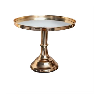 New Arrival Eco-Friendly Dishwasher Safe Metal Warm Toned Cake <b>Stand</b> for Hotel Birthday Parties Tabletop Use - Product Image 4