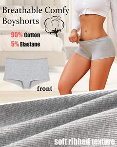 Culottes Boyshort pour Femmes Everyday Bliss, en Mélange de Coton Doux, Sensation Aérienne, Ajustement Flexible et Sûr, Couverture Totale, Confort Quotidien - Product Image 3
