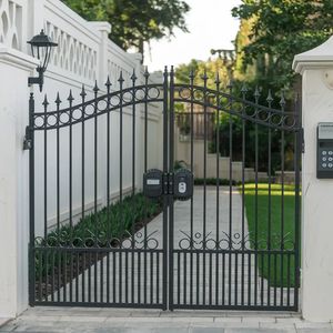 Custom Wrought Iron <b>Gates</b> with Handcrafted Details, Superior Rust Protection, Heavy-Duty Construction, and Classic Style - Product Image 2
