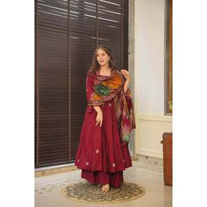 Divine Anarkali Style Plazzo Costume Ensemble pour femmes Ensembles pour femmes-148 - Product Image 4