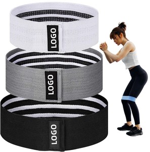 Custom Logo TPE Fitness Resistance <b>Bands</b> Set-3pcs Medium Strength High Elastic Sports Teens/Seniors Workout Hip Booty <b>Exercise</b> - Product Image 5