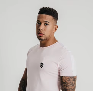 Camiseta Blanca de Manga Corta para Hombre, Cuello Redondo, Corte Ajustado, Algodón Jersey, Estilo Casual con Logotipo Estampado en la Parte Delantera - Product Image 5