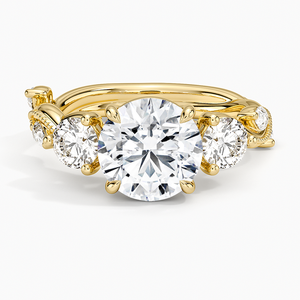 IGI Certified Lab Grown Diamond Halo <b>Vintage</b> Luxury Engagement Wedding Anniversary <b>Ring</b> 10K/14K/18K <b>Gold</b> & 925/935 Silver - Product Image 3