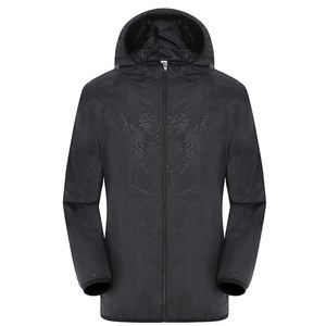 <b>Raincoat</b> <b>Men</b> Women Ultra Thin Hooded Lightweight Quick Dry Windbreaker Blue Orange Pink Black Wine - Product Image 4