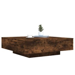 Mesa de centro de madera de ingeniería de roble ahumado de 39.4"x39.4"x12.2" - Product Image 4