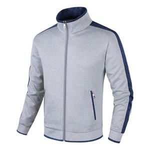 Ensemble de survêtement décontracté pour homme, veste et pantalon de sport à manches longues, fermeture éclair intégrale, pour la course à pied et le jogging, confortable - Product Image 2