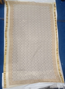 Precioso Pareo/Sarong con Estampado Zigzag Hecho a Mano, de Algodón Suave y Ligero, para la Playa, Accesorio de Moda - Product Image 6