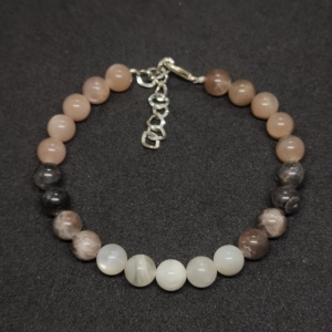 Pulsera Ajustable Hecha a Mano con Cuentas de Lapislázuli y Plata de Ley, Cristal Curativo, Regalo de San Valentín - Product Image 2