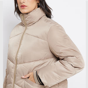 Chaquetas de Invierno para Mujer, Diseño Personalizado, Cierre Completo, Cuello de Alta Calidad, Diseño Holgado y Largo, Cálidas - Product Image 5