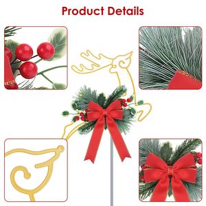 2 Piezas de Luces LED Decorativas de Reno con Pilas, Luces de Jardín para Camino, Luces de Navidad para Exteriores, Jardín, Puerta Principal - Product Image 4