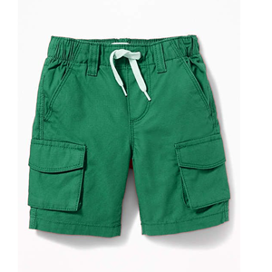 Pantalones Cortos Cargo Azul Rey para Hombre con Cintura Elástica y Cordón Ajustable, Estilo Casual, Largo Bermuda, Color Sólido, Tela de Algodón - Product Image 4