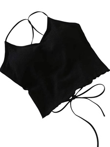 Women's <b>Light</b> Blue Cropped Knit for Shirt Short Sleeve Solid Color Zipper Front Loose Fit Casual Spring Summer Wear Quick Dry - Product Image 1