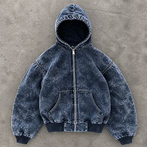 Private Label <b>Zip</b> <b>Up</b> Sweatshirt Full <b>Zip</b> <b>Fleece</b> Low MOQ Manufacturer for Fashion Retailers USA Wholesale - Product Image 1