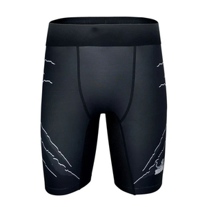 Shorts de compression MMA noirs personnalisés pour hommes, légers, respirants, séchage rapide, entraînement, grappling, kickboxing, boxe, BJJ - Product Image 2