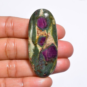 Wholesale FAIJAN GEMS Natural <b>Ruby</b> Fuchsite Carved Gemstone Tumbles Polished Feng Shui Healing Crystals Decorative Jewellery - Product Image 2