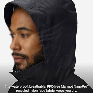 Chaqueta de Lluvia para Hombre Estilo Urbano con Logo Frontal y Capucha, Estilo High Street 2026, Precio al por Mayor, Calidad Premium para Venta en Línea - Product Image 4