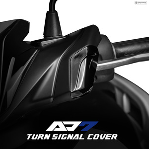 AJ LIGHT DESIGN Cygnus Gryphus 7.ª Generación Cubierta de Carenado para Intermitente Delantero Negro Mate Personalizable para Motocicleta - Product Image 5