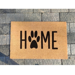 Tapis en fibre de coco écologiques à dos en PVC très vendus, épaisseur 15 mm, taille 45x75 cm, lavables, antidérapants, motif animal moderne, tapis de porte anti-taches - Product Image 5