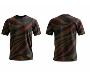 High Performance Sublimation T-Shirts Sweat Wicking Material | <b>Men</b> Women Youth Sizes | Lightweight Quick Dry Training Sportswear - Product Image 3