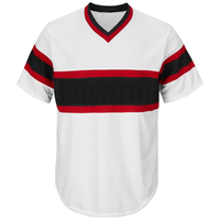 Jersey Baseball Profesional OEM Cetak Transfer Panas Seragam Tim Kaos Atletik Bernapas Lengan Pendek Ukuran Besar Pemasok