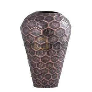 Fantaisie Diamant Grand Martelé Designer Fantaisie Moderne Grand Vase À Fleurs Maison Décoratif À La Main De Table Designer Look De L'Inde - Product Image 1