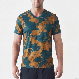 Camiseta con costuras duraderas para hombre, protección UV, ajuste cómodo, ropa deportiva moderna, camiseta transpirable para hombre - Product Image 1