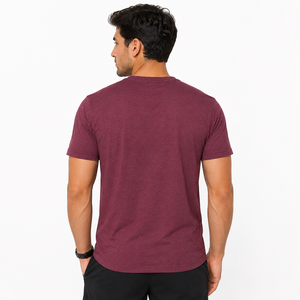 2026 Top Ranking Plain Heavy Cotton Luxury <b>Tshirt</b> Unisex Custom Print Logo Mock Neck Blank Oversize Mens Streetwear Premium Top - Product Image 3