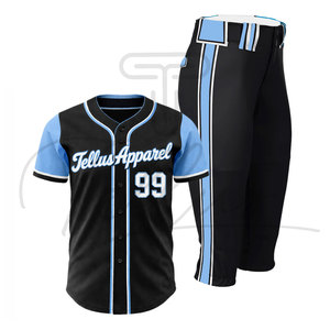 Uniforme de baseball de qualité supérieure, best-seller, personnalisez votre propre design, logo, nom d'équipe personnalisable, léger, séchage rapide, sport - Product Image 3