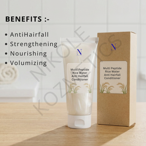 Crema Acondicionadora Fortalecedora Anticaída con Múltiples Péptidos y Agua de Arroz, Hidratante y Suavizante para el Control de la Caída del Cabello - Product Image 3