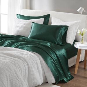 Set di Lenzuola in Raso di Lusso per Letto Singolo con Federe e Copripiumino, Collezione Premium per la Camera da Letto - Product Image 6