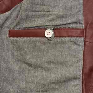 Luxurious High Quality Outdoor Genuine <b>Mens</b> <b>Leather</b> <b>Vest</b> Breathable Winter Warm Waterproof Quick Dry Casual Solid Color Custom - Product Image 5