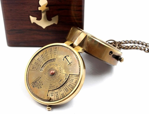 Faizacraft Luxury Simple High Accuracy Outdoor <b>Camp</b> Activity Brass Sundial Compass Pointer Dial Display Custom Size Home Decor - Product Image 5