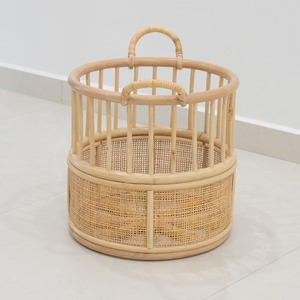 High quality <b>basket</b> bag for storing & home decor sustainable hand <b>weave</b> rattan storage <b>baskets</b> - Product Image 3