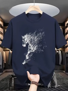 Custom 100% Cotton T-Shirts Printing Service Bulk Order Factory Direct Manufacturing with Digital Printing Fashionable Street - Product Image 1