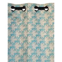 Cortina de Ventana de Poliéster con Estampado Floral 3D Moderno y Lujoso, 122 x 213 cm, Opaca, con Ojales, Lista para Usar, para Todas las Estaciones, Lavable a Máquina