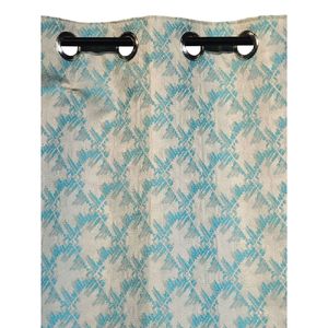 Rideau de fenêtre en polyester imprimé floral de luxe 122 x 213 cm, occultant, à œillets, prêt à poser pour la maison et l'hôtellerie - Product Image 4