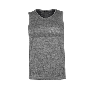 Camiseta sin mangas para hombre HSI con bloques de color, cuello mandarín, tejido a rayas, transpirable, de poliéster/algodón, para uso casual. - Product Image 6