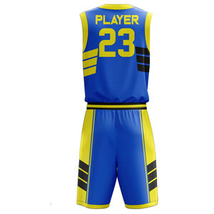 Uniformes de Baloncesto Estampados de Alta Calidad al por Mayor, Conjunto Personalizado para Universidad, Transpirable, 100% Poliéster, Verano/Invierno - Product Image 3
