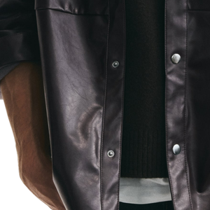 Chemise légère enduite résistante à l'eau, coupe décontractée, boutonnée, pour homme, style streetwear - Product Image 6