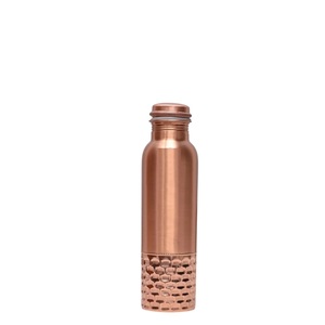 Botella de agua de cobre puro martillado, recipiente de cobre hecho a mano para la salud y contra bacterias, frasco metálico ecológico a prueba de fugas para yoga - Product Image 2