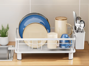 Vietnam Single Tier Metal Dish Drying <b>Rack</b> Kitchen Sink Bowl <b>Plate</b> Storage Organizer Shelf - Product Image 2