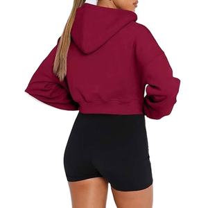 Pantalones Cortos de Forro Polar para Mujer, Estilo 2026, con Logotipo Personalizado, Cintura Alta, Secado Rápido, Transpirables, Manga Larga, para Invierno - Product Image 4