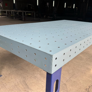 Table de soudage robuste, table de soudage de haute résistance, structure en acier perforé épais, structure de grille interne renforcée, pieds en acier rigides - Product Image 1