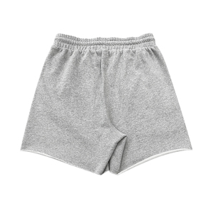 Pantalones Cortos de Felpa Francesa 100% Algodón con Logotipo Serigrafiado, Fabricación en Fábrica, MOQ Bajo, Ropa Urbana para Hombre, Pantalones Cortos con Dobladillo Abierto - Product Image 3