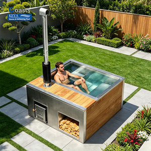 Bain à remous thermique extérieur à bas prix pour 3 personnes <span class=keywords><strong>avec</strong></span> revêtement en cèdre pour des expériences de détente luxueuses dans la cour - Product Image 1